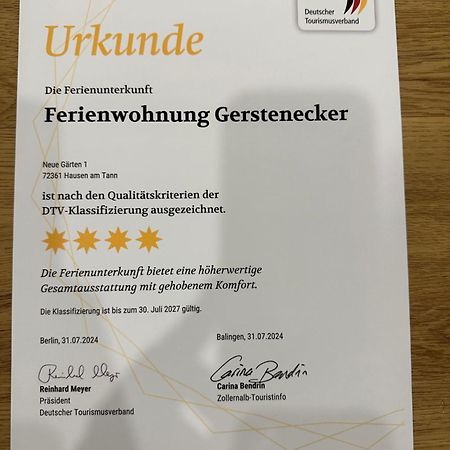 Ferienwohnung Gerstenecker Hausen am Tann Exterior foto